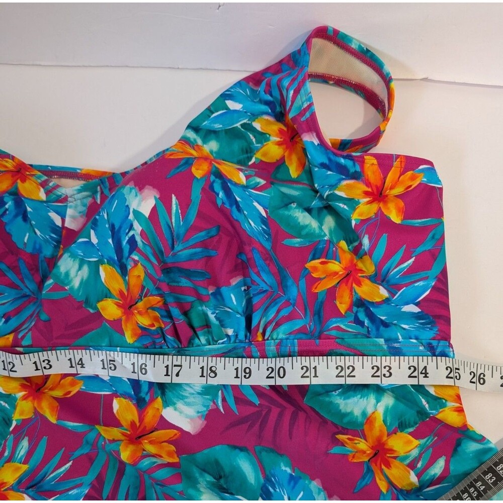 Swimsuits For All Tankini Top Floral Women's Size 34 - Picture 3 of 8